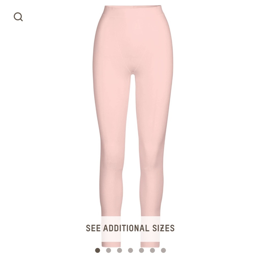 NWT Skims Logo Pointelle Legging in Quartz Sz M